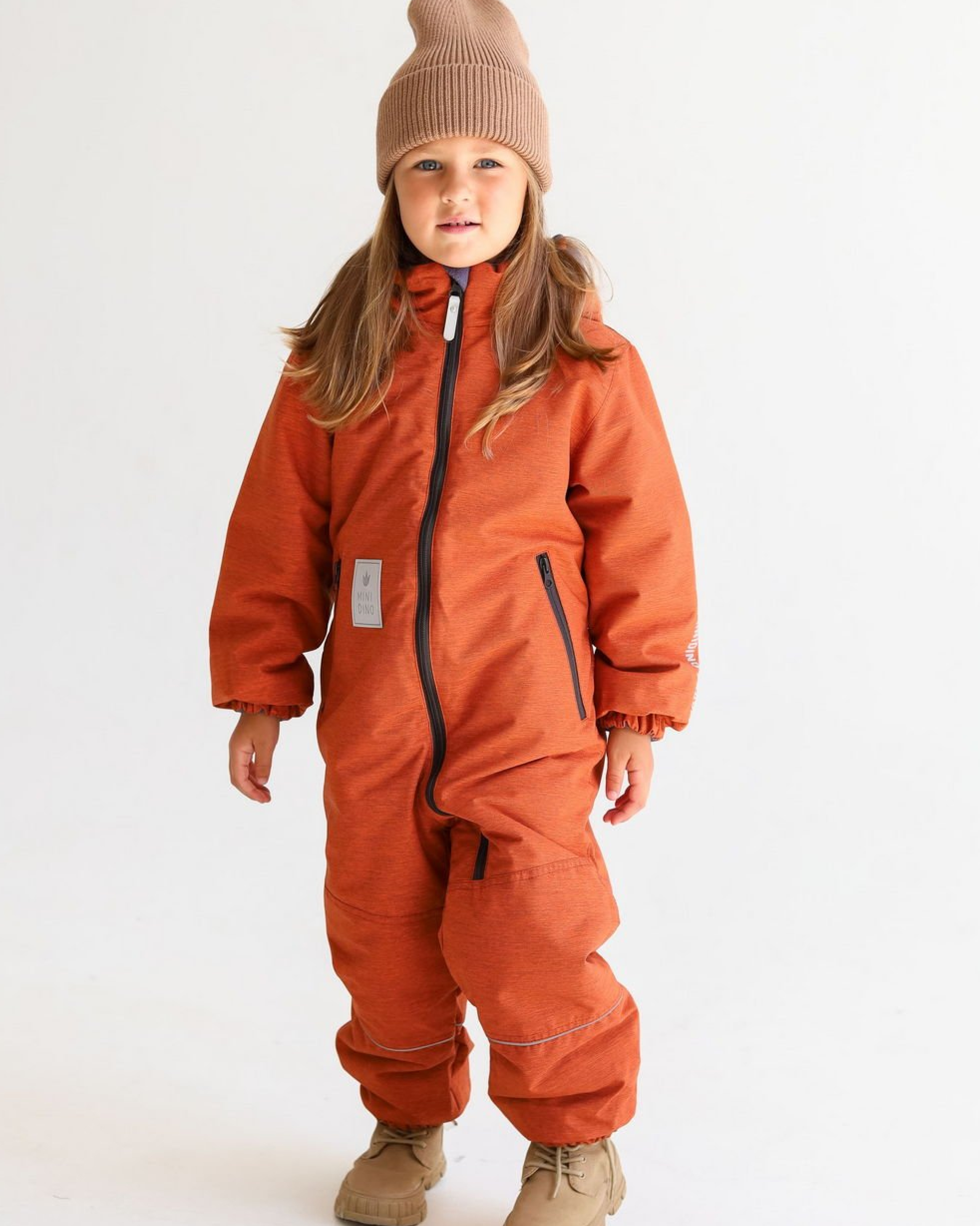 Комбинезон MINIDINO B-KOM-005/ДКомбинезон демисезонный MiniDino рядом мандарин - фото 1