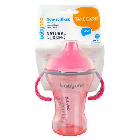 Поильник Babyono Natural 260 мл 1 шт. в ассортименте