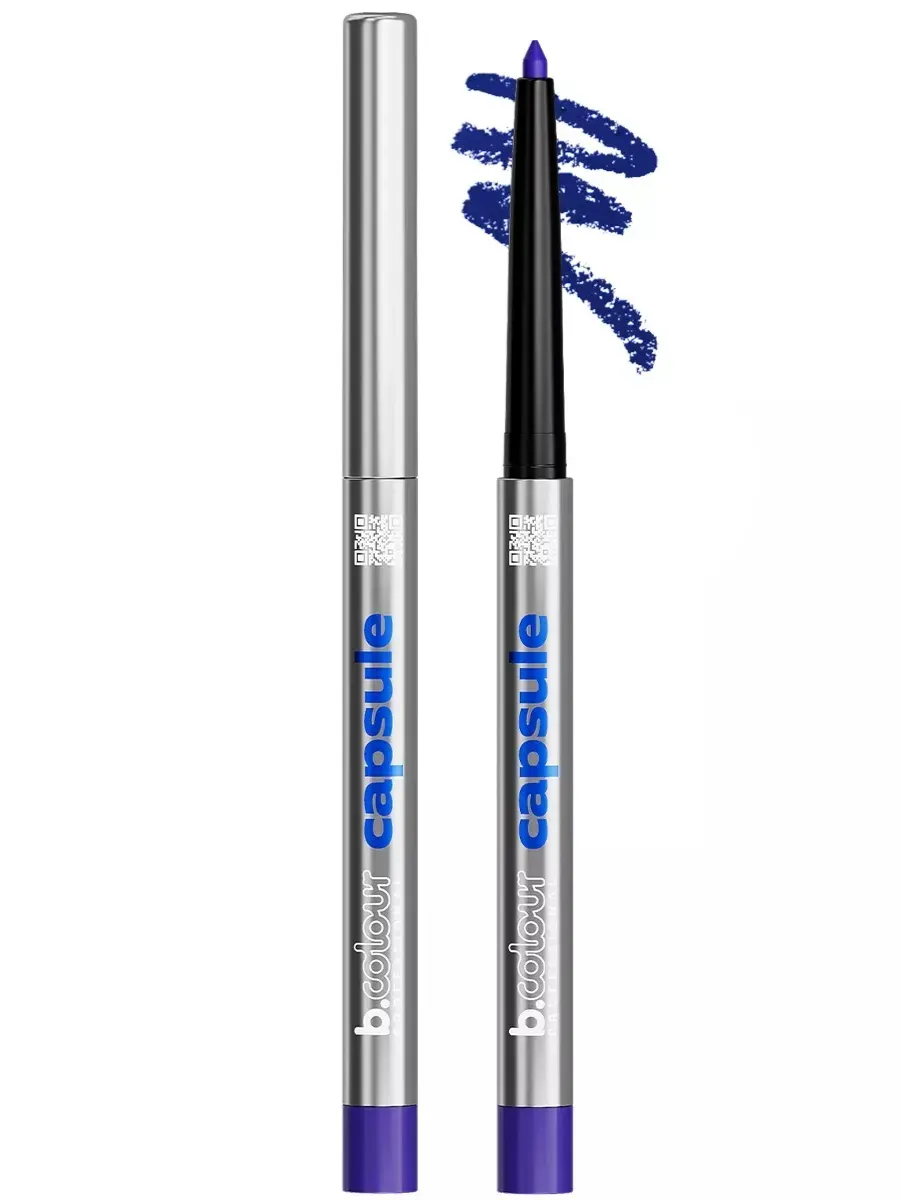 Косметические карандаши B.COLOUR PROFESSIONAL синий каял гелевый CAPSULE 04 Maya blue - фото 22
