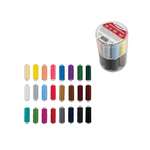 Нитки для шитья Develia армированные 40/2 200 м швейный набор 24 цвета с иголками