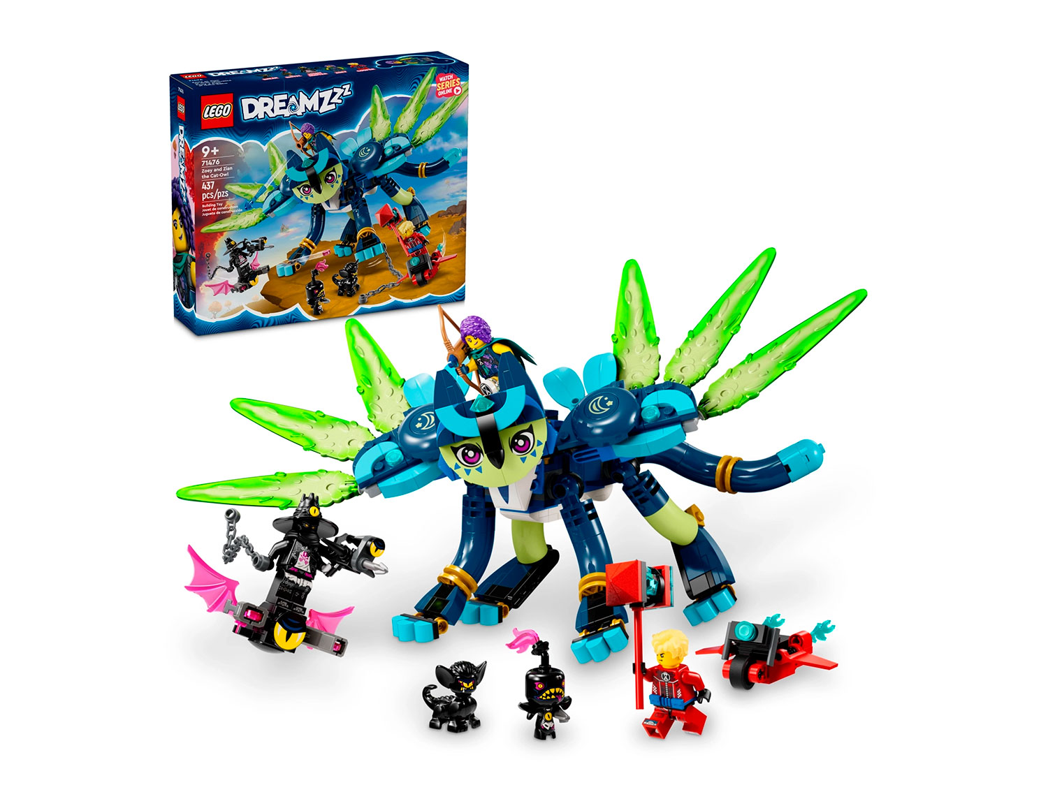 Конструктор LEGO DREAMZzz Зои и кошка-сова Зиан блочный - фото 2