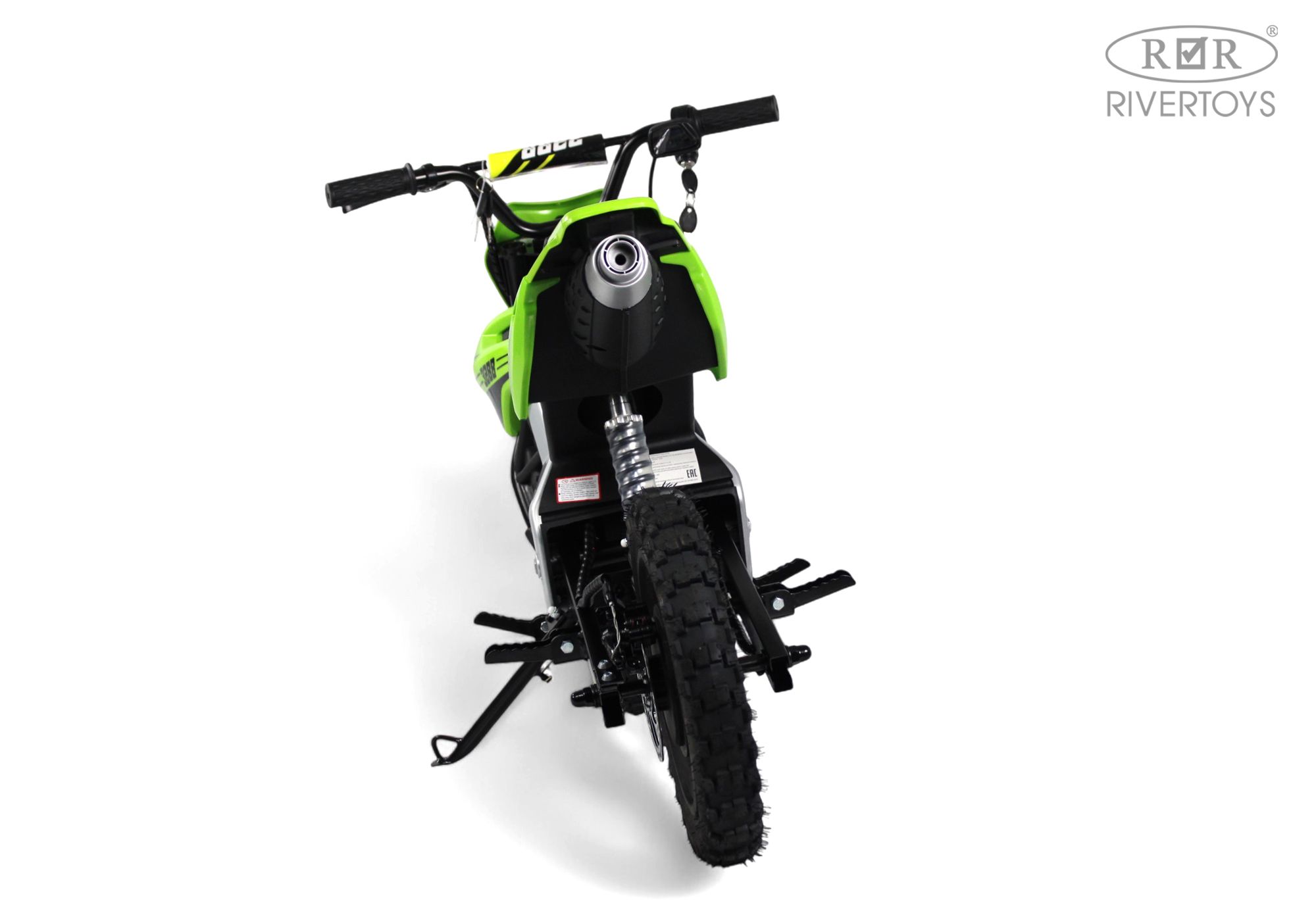 Электромотоцикл RIVERTOYS E777KX-MOTO-GREEN - фото 4