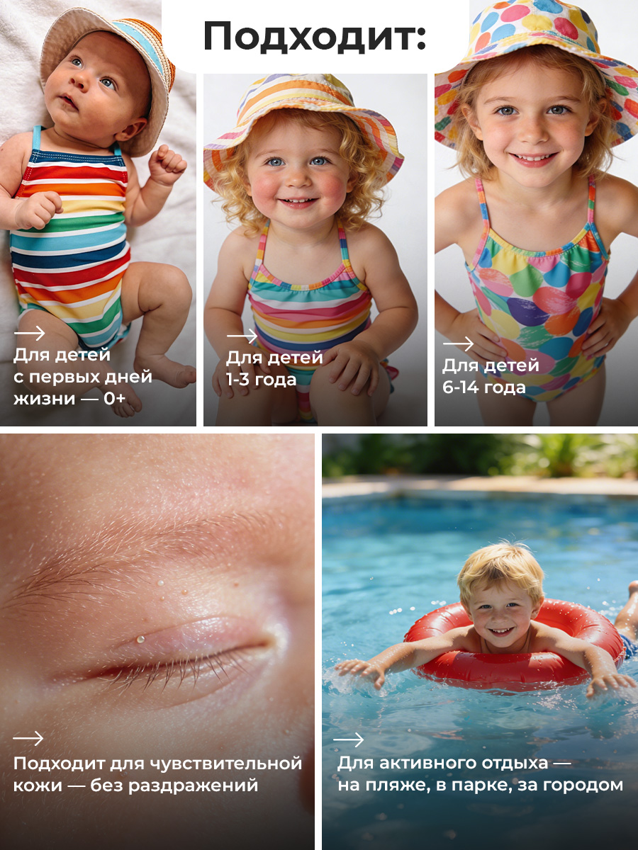 Молочко солнцезащитное EDEN для детей 0+ SPF50 150 мл - фото 9