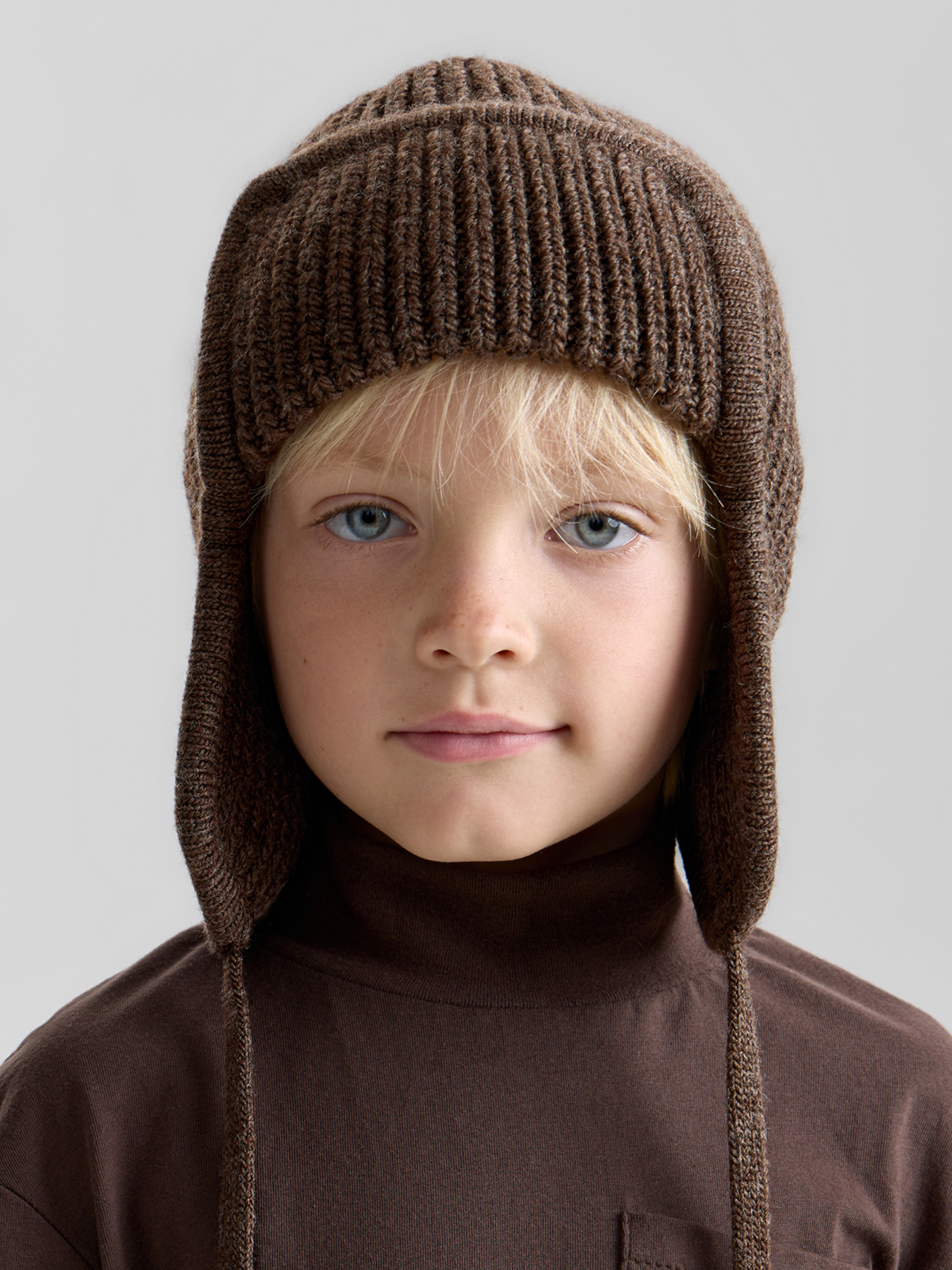 Шапка-ушанка Happy Baby 88537-0_brown - фото 1