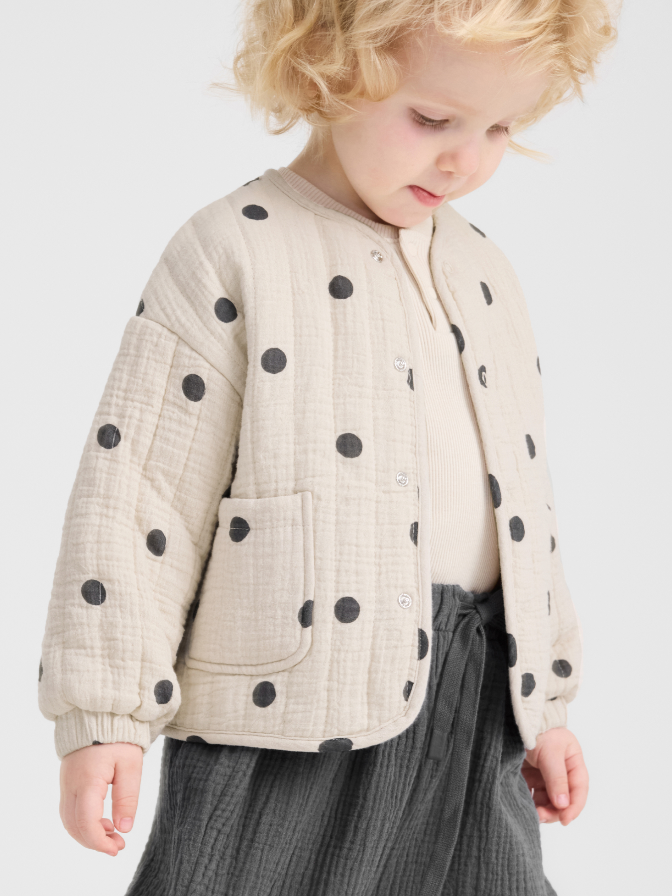 Куртка Happy Baby 88270-1_beige with dots - фото 7