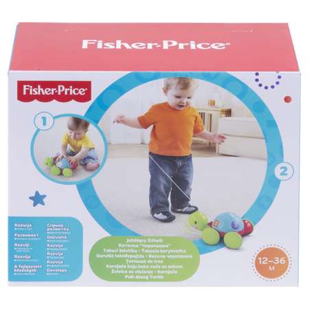 Каталка Fisher Price Обучающая черепаха