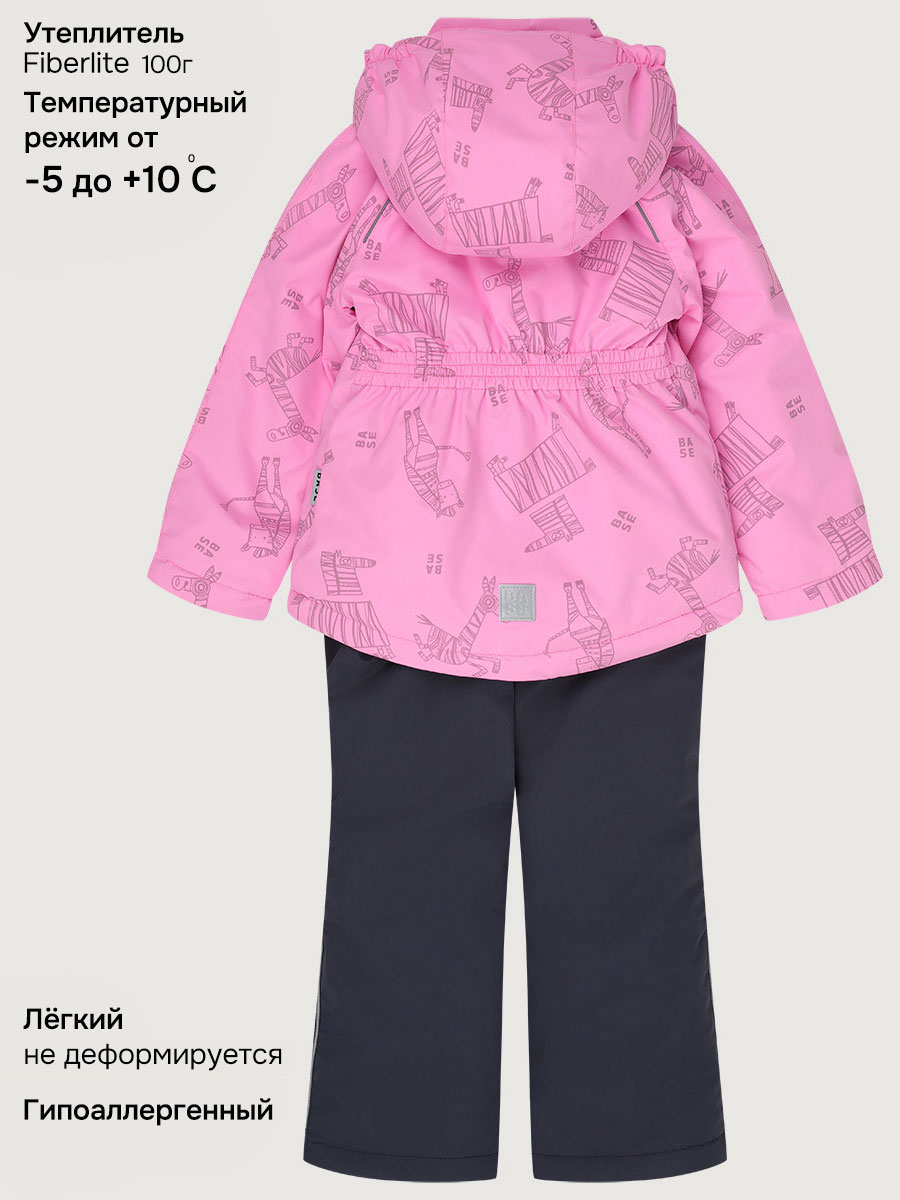 Комплект BASE by NIKASTYLE б7м10226 розовый/графит - фото 4