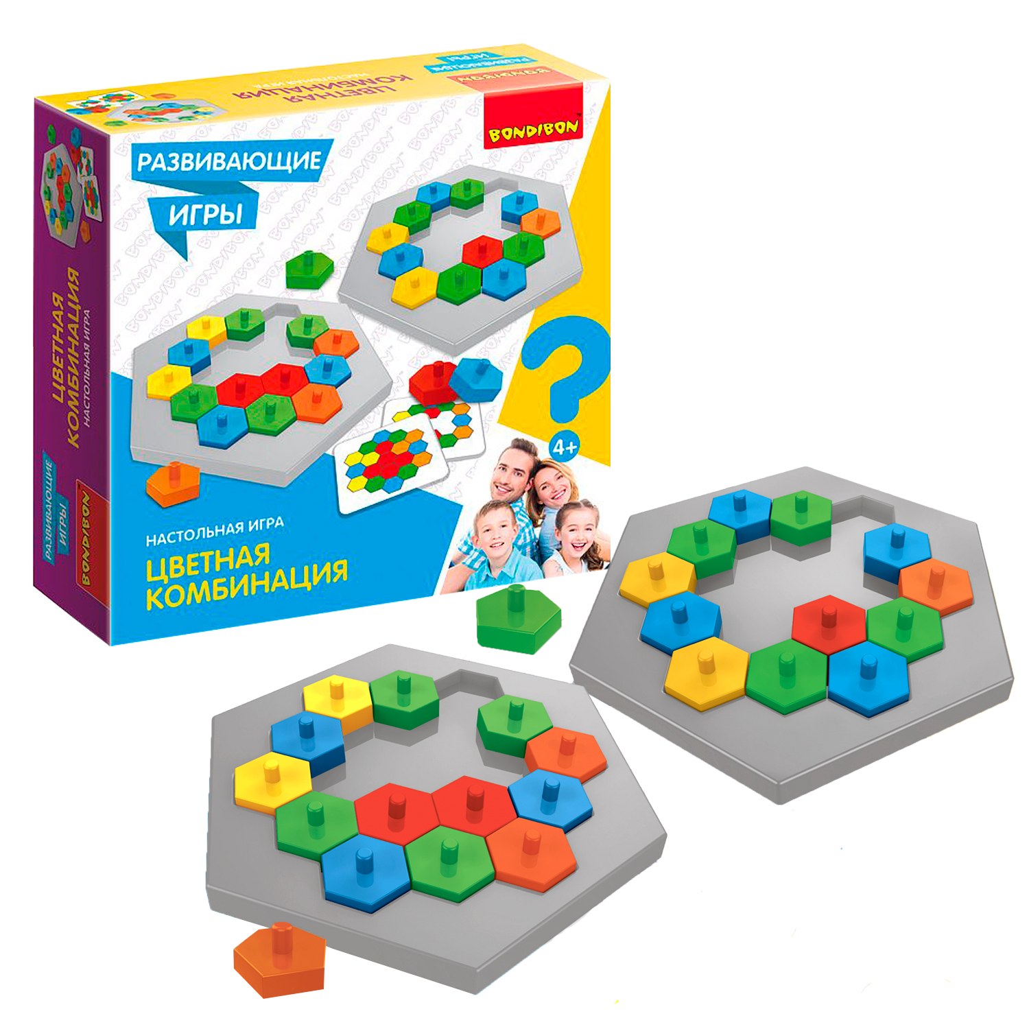 Настольная игра Bondibon на реакцию Цветная комбинация - фото 1