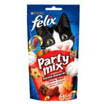 Корм для кошек Felix Party mix гриль микс со вкусами говядины курицы и лосося пауч 60г