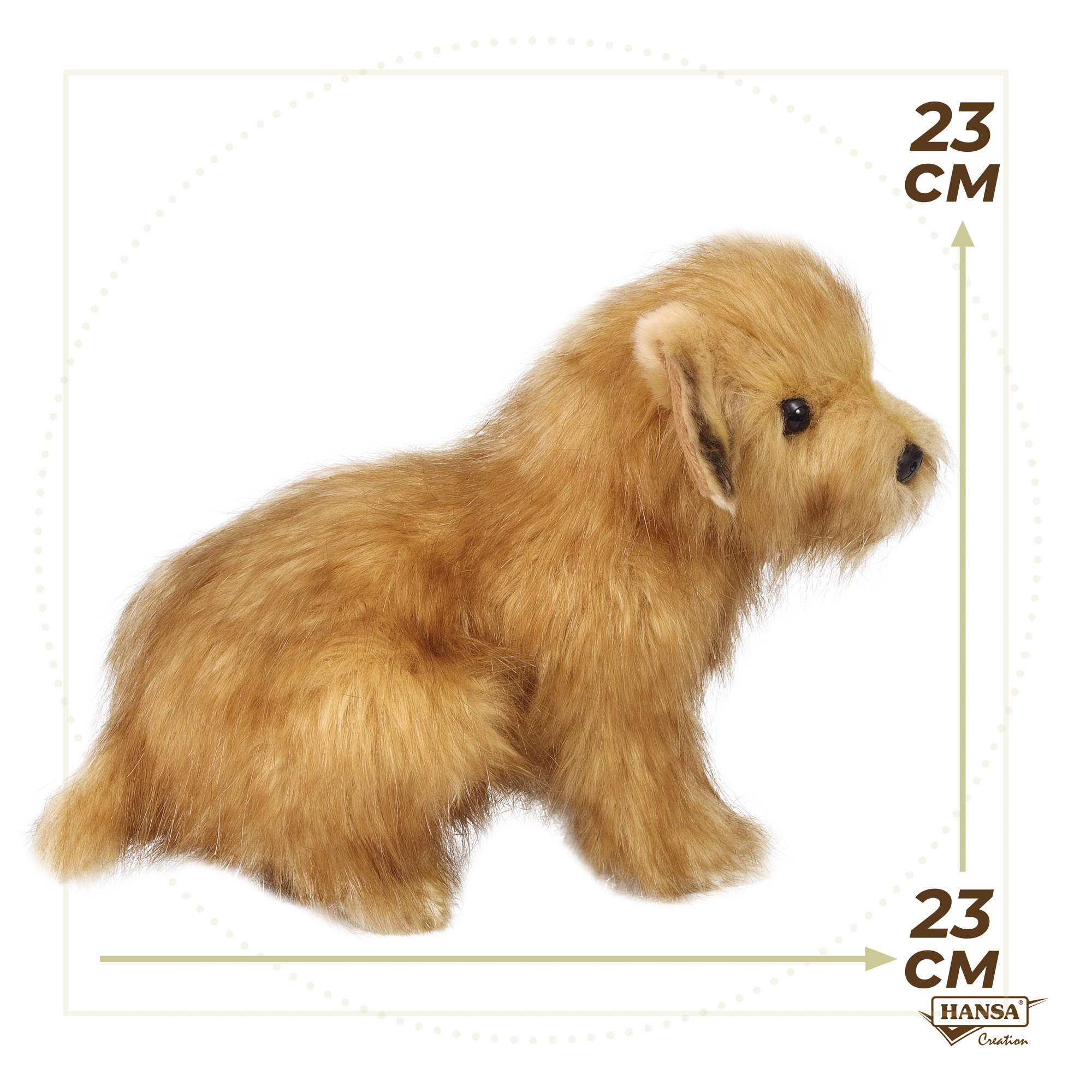 Игрушка мягкая HANSA собачка 23 см - фото 6