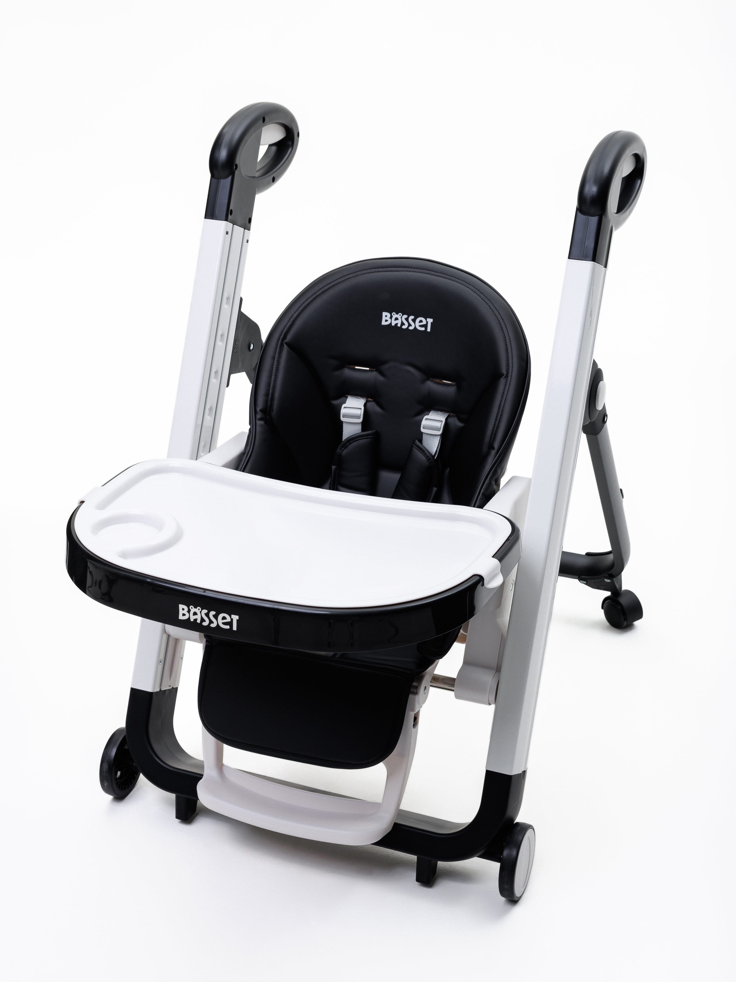 Стульчик для кормления BASSET B2 черный - фото 18