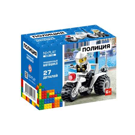 Конструктор ND PLAY Трехколесный мотоцикл блочный