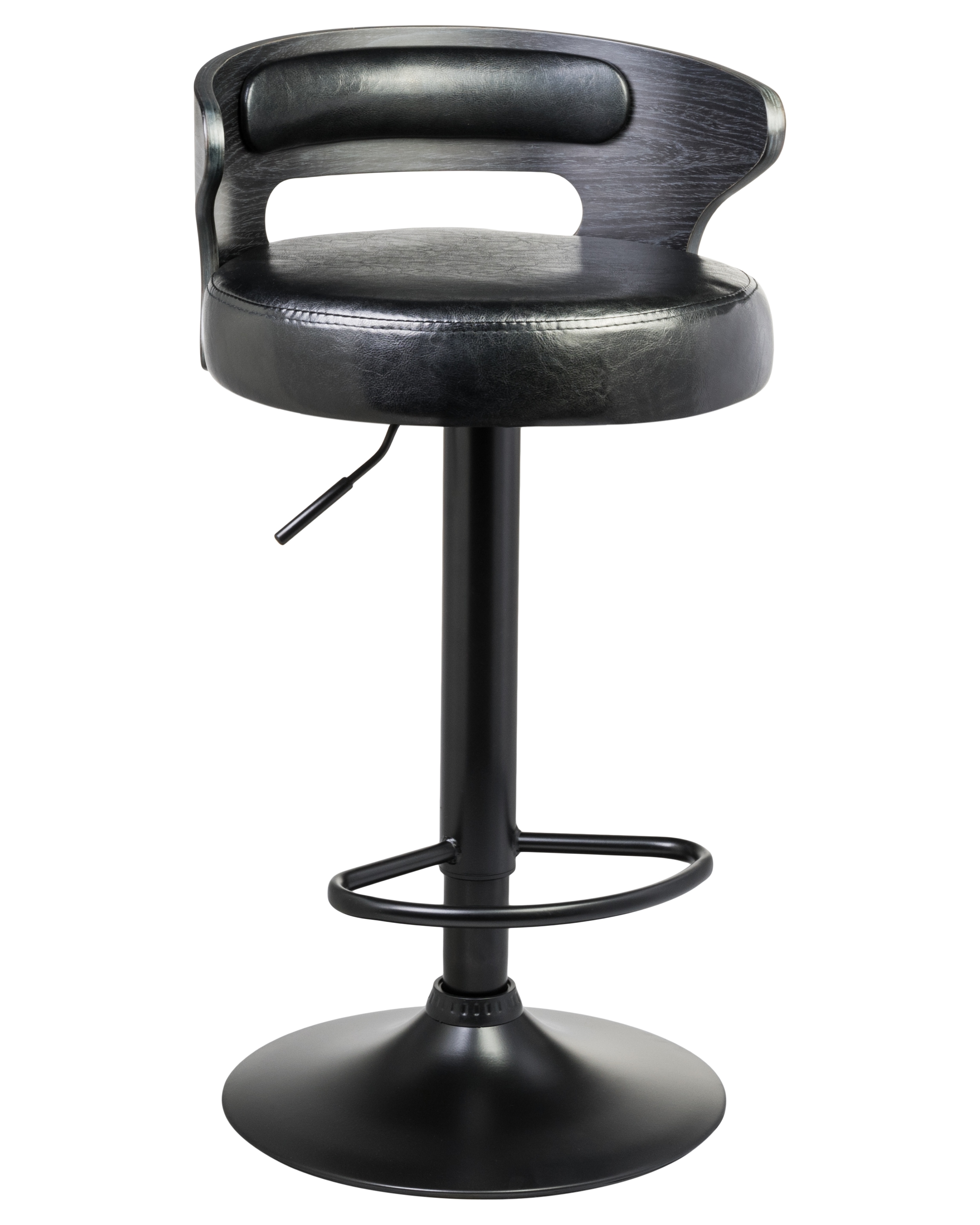Стул барный DOBRIN FRED BLACK - фото 1