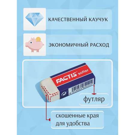 Ластик FACTIS 4 шт.