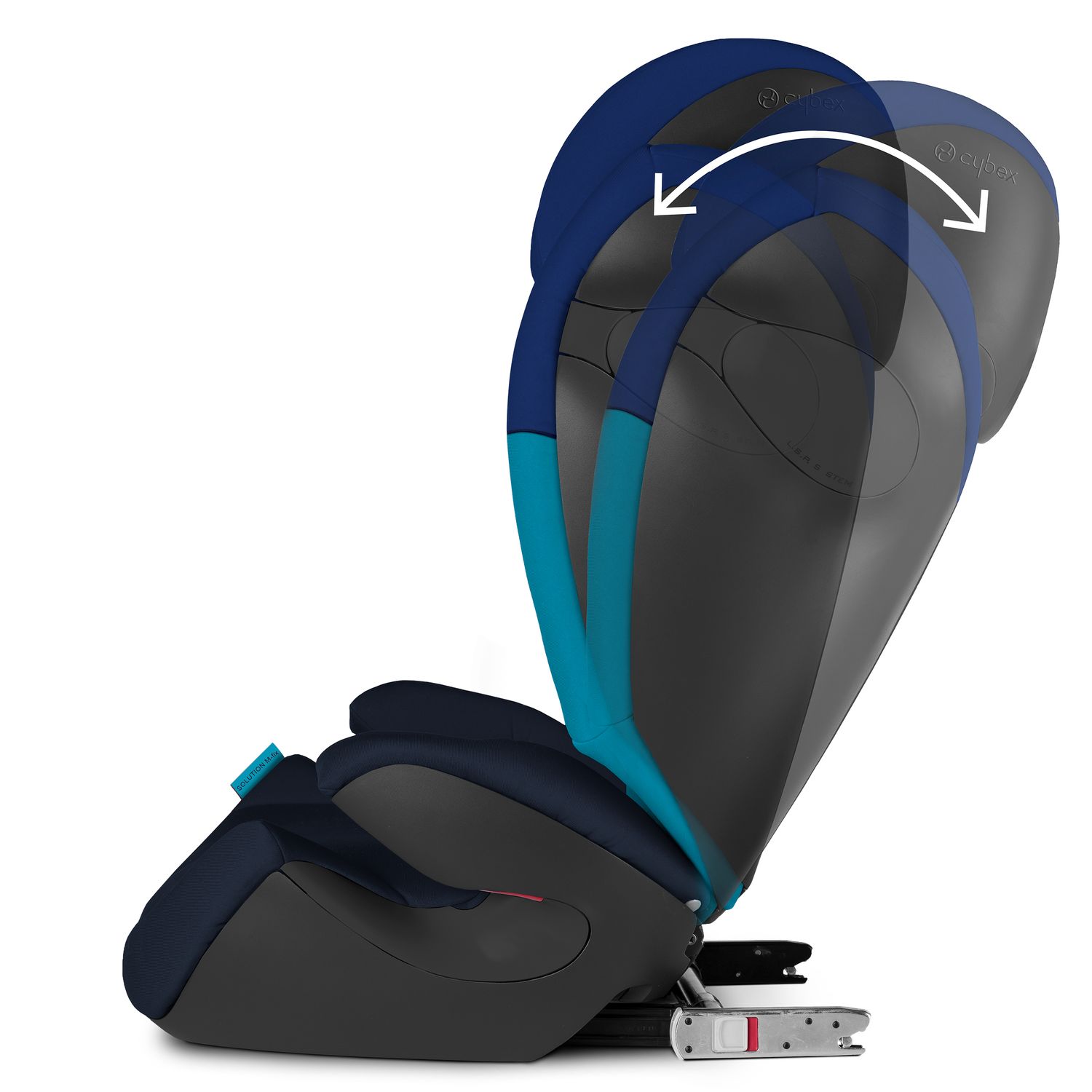Автокресло Cybex Solution M-Fix Blue Moon Isofix 2/3 (15-36 кг) синий - фото 6