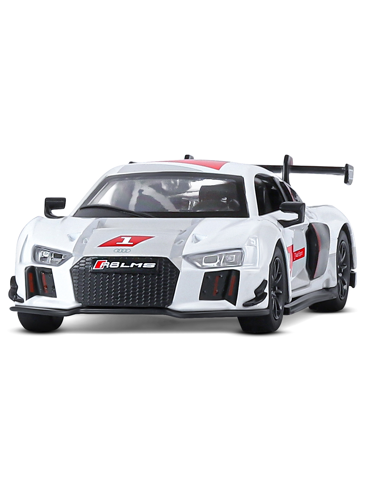 Автомобиль АВТОпанорама Audi R8 LMS 1:32 JB1251305 - фото 11