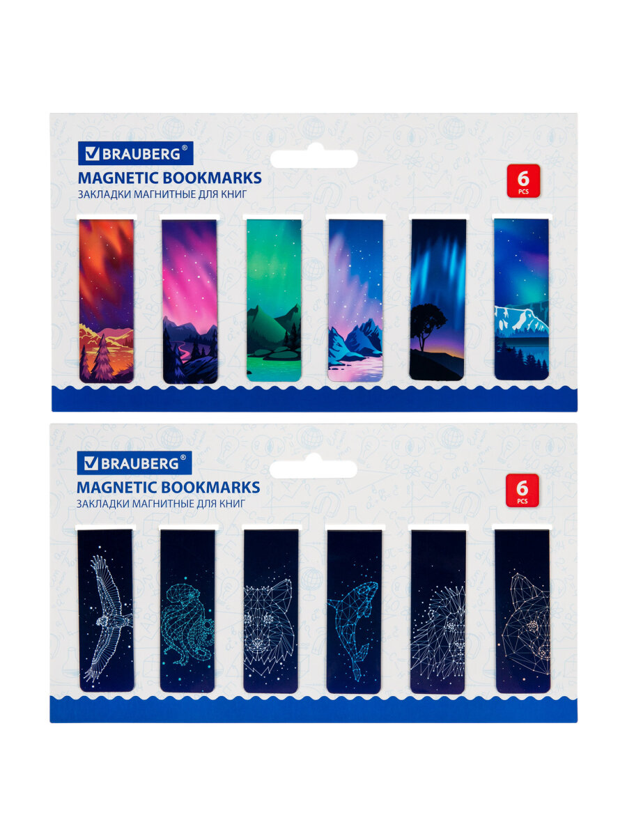 Магнитная закладка Brauberg 12 шт. - фото 5