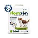 Наполнитель для кошачьего туалета Homzen комкующийся растительный 2.5кг