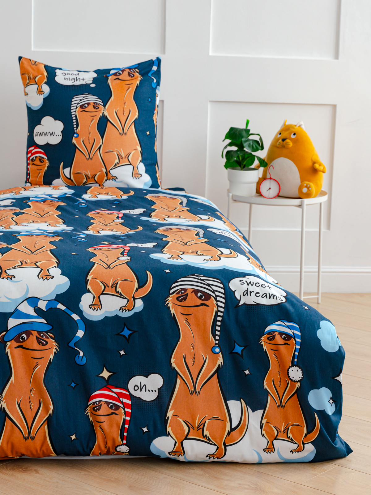 Комплект постельного белья PAVLine Сурикаты полутораспальный - фото 6