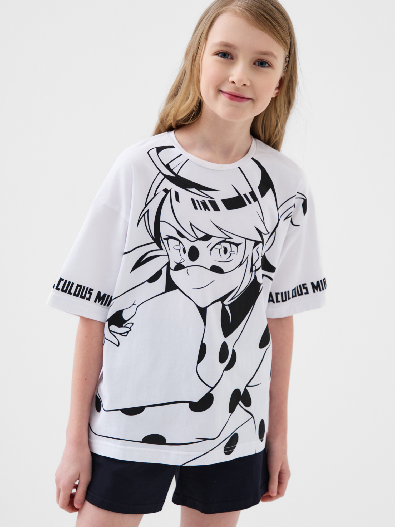 Изображение товара Футболка и шорты PlayToday Леди Баг и Супер-Кот (2023) Оверсайз