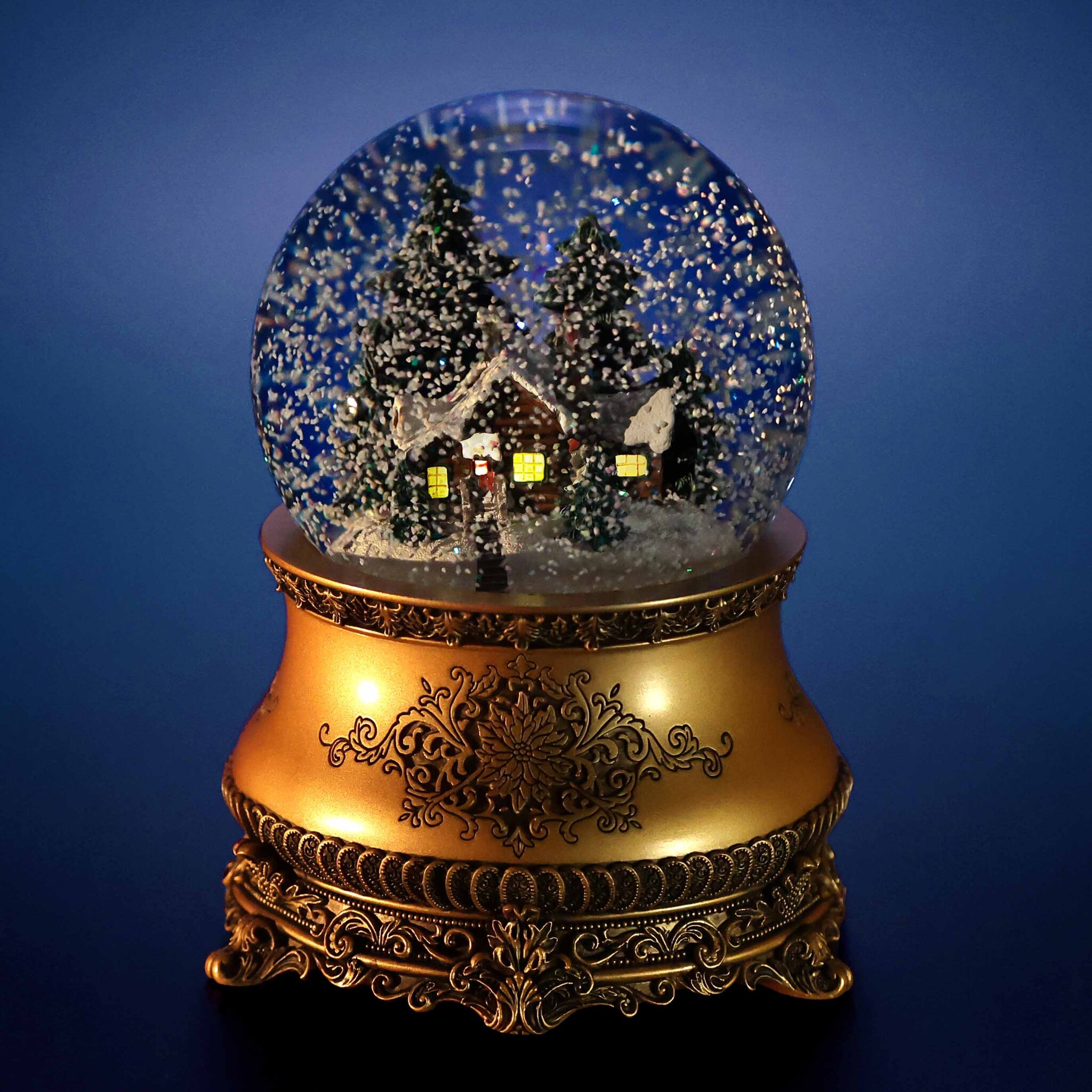 Стеклянный снежный шар Glassglobe Старый дом - фото 3