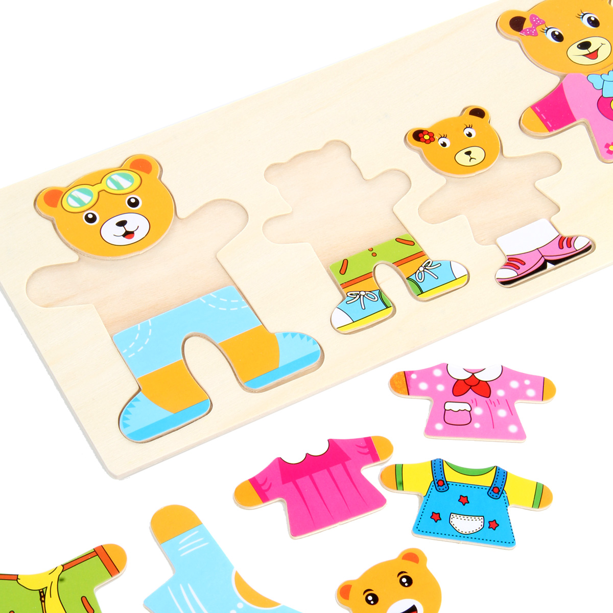 Игрушка Фабрика Фантазий рамка-вкладыш Семья медвежат - фото 5