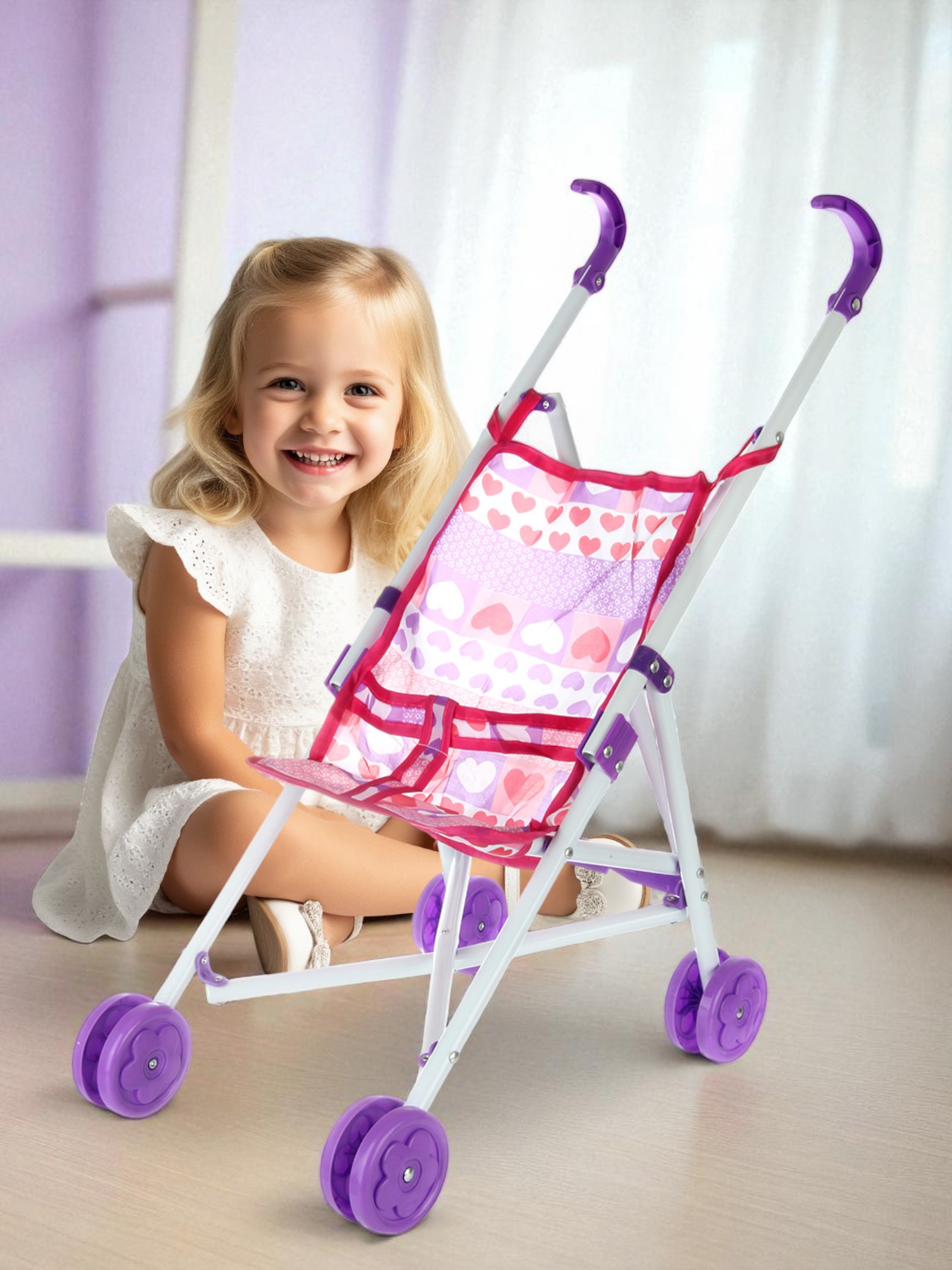 Коляска-трость для кукол Veld Co 135738 - фото 7