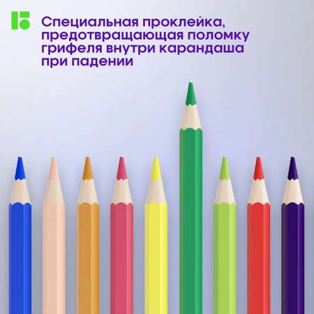 Карандаши цветные BERLINGO 18 шт.