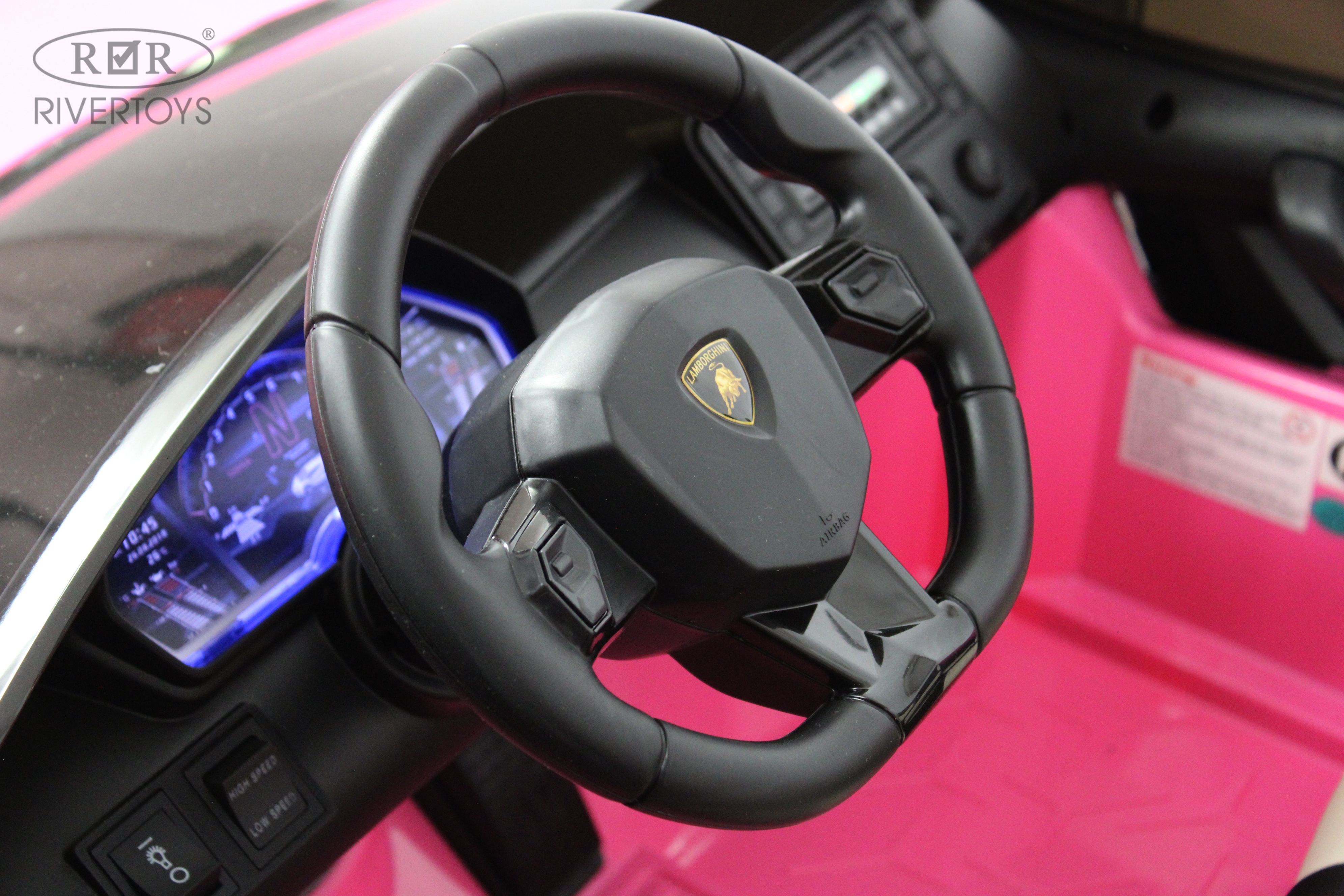 Электромобиль RIVERTOYS A111MP-PINK С пультом ДУ - фото 17