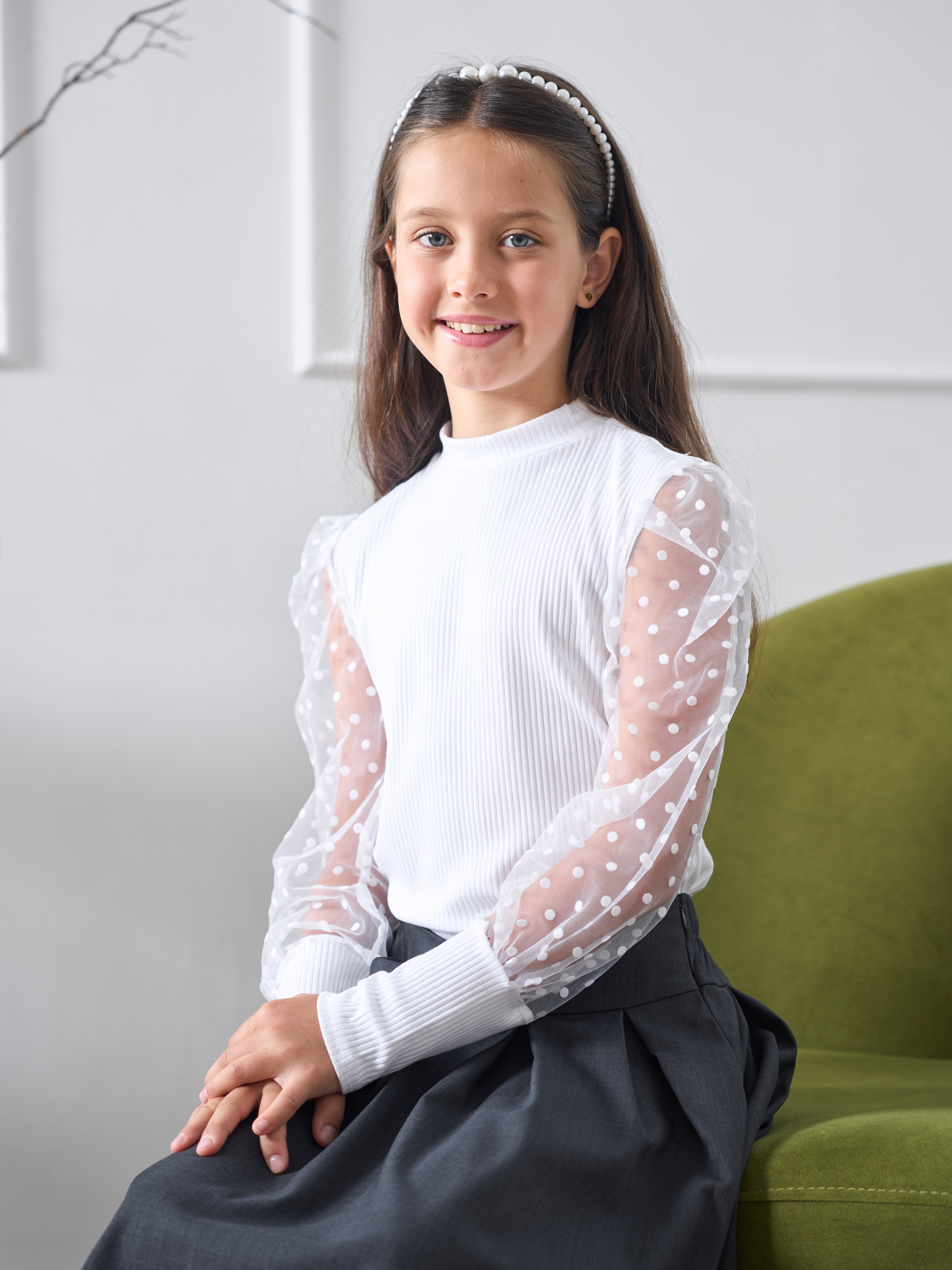 Блузка СИНЯЯ МОДА W285-G39 - фото 1