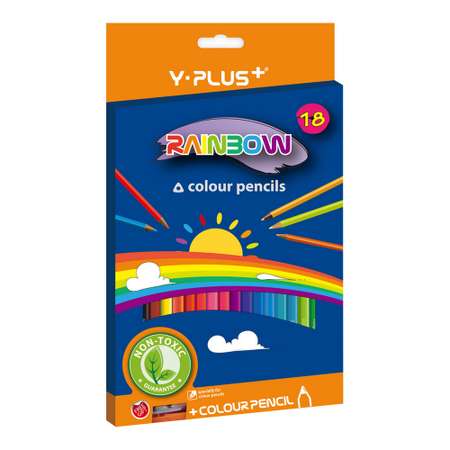 Карандаши цветные Y-plus 19 шт.