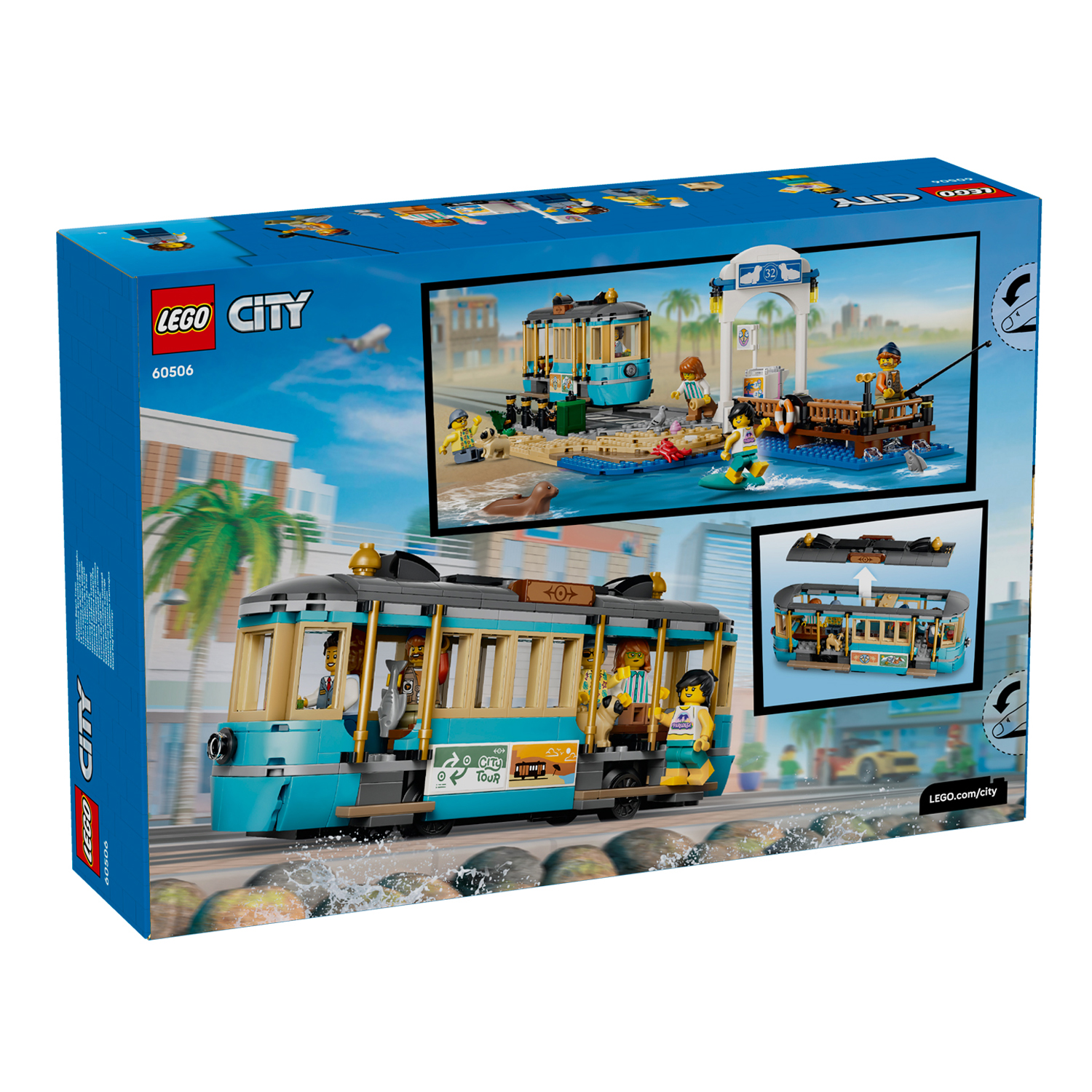 Конструктор LEGO City Классический пляжный трамвай 693 дет. - фото 3