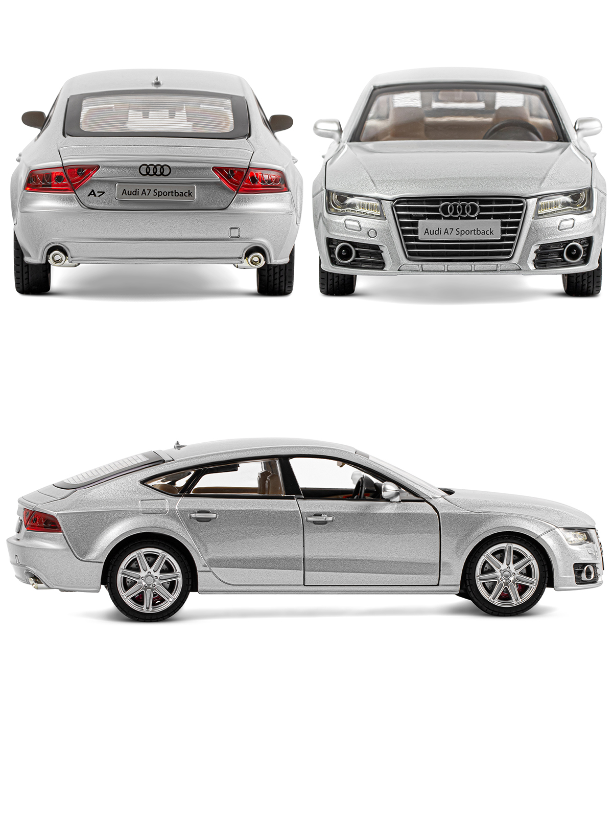 Автомобиль АВТОпанорама Audi A7 1:24 JB1251020 - фото 6
