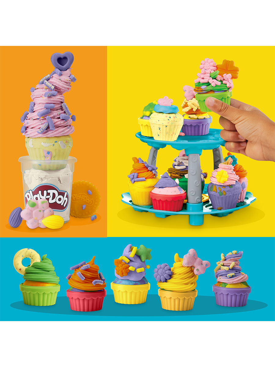 Масса для лепки Hasbro Play-Doh Кексы с подставкой - фото 8
