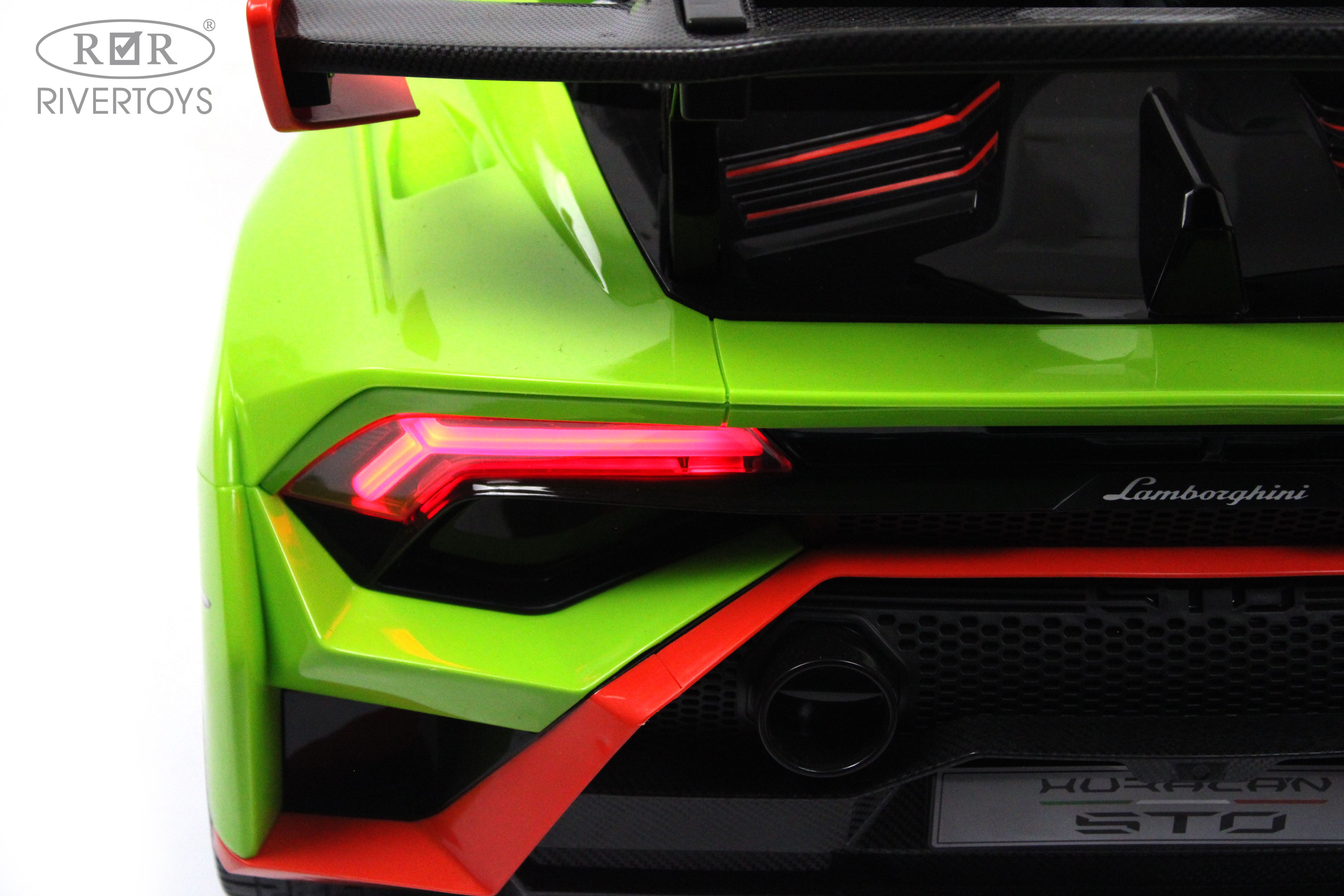 Электромобиль RIVERTOYS Lamborghini E888EE-GREEN С пультом ДУ - фото 5