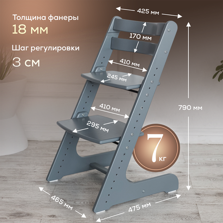 Стульчик для кормления Конёк Горбунёк Комфорт Pro трансформер