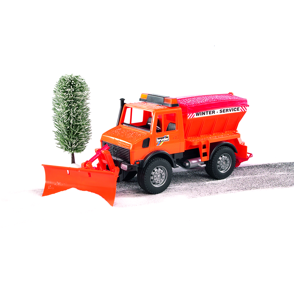Грузовик Bruder Mercedes Снегоуборочная машина 1:16 02572 - фото 3
