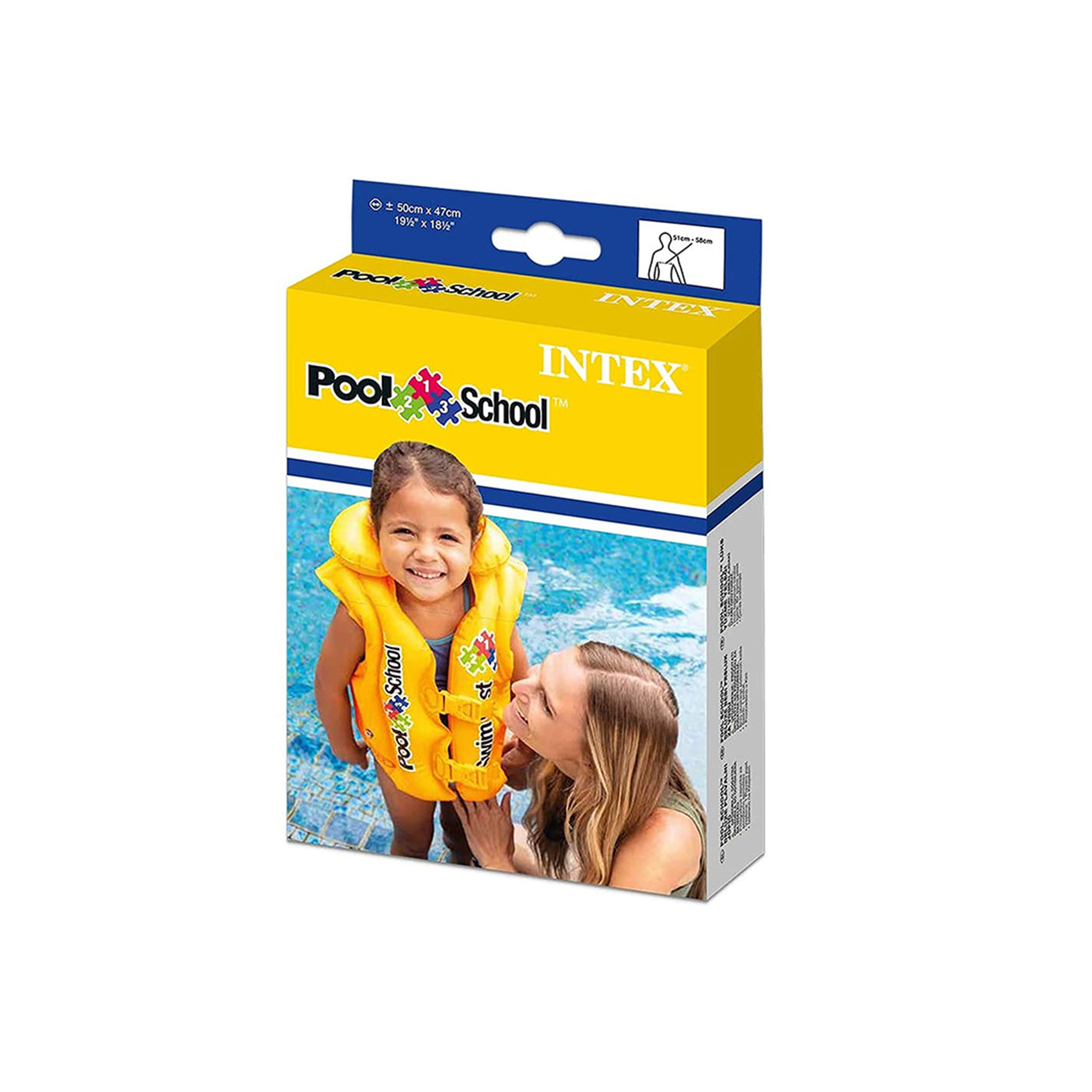 Жилет надувной детский Intex INTEX Deluxe Swim Vest Pool School на 3-6 лет - фото 2