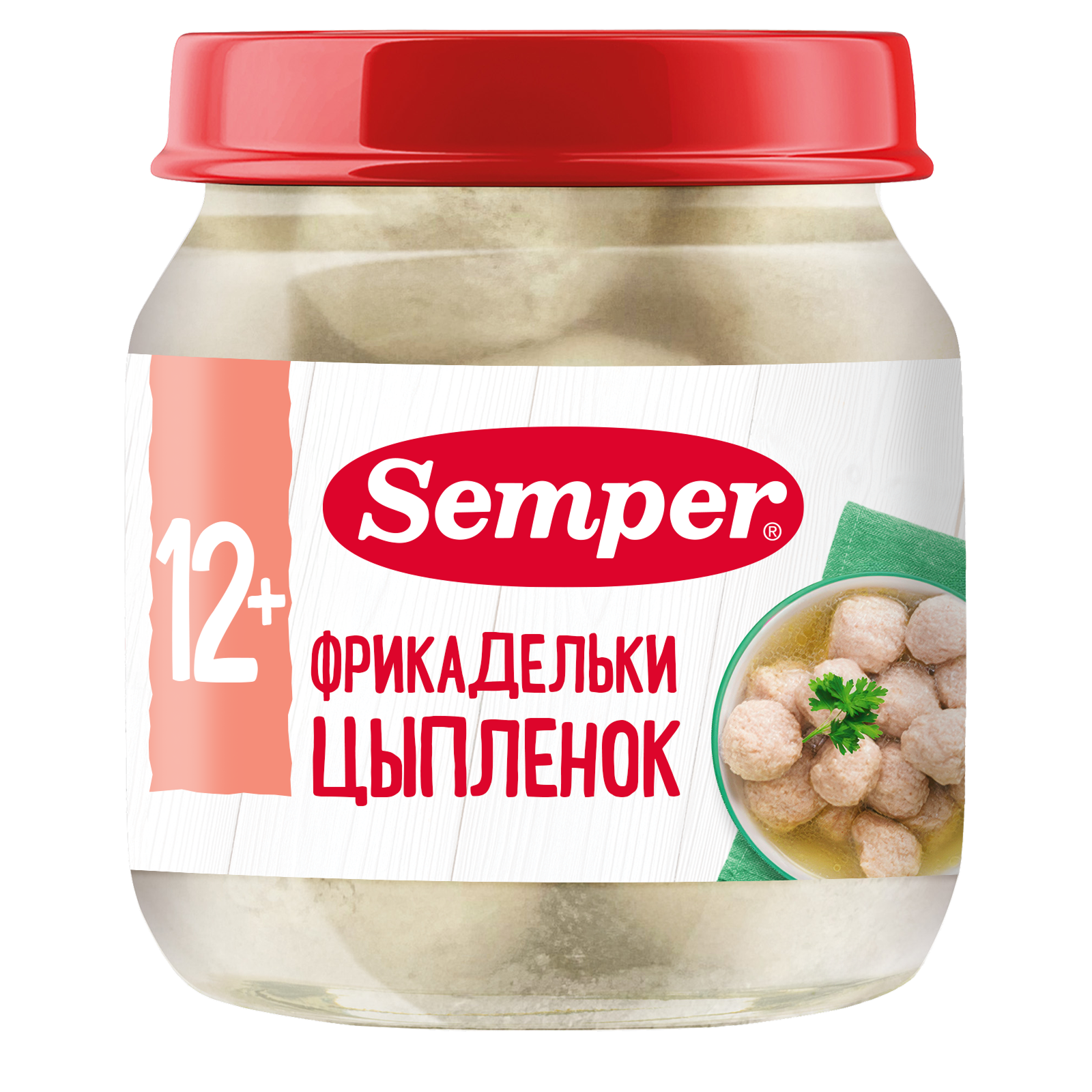 Фрикадельки мясные Semper Цыпленок 100г с 12месяцев - фото 1