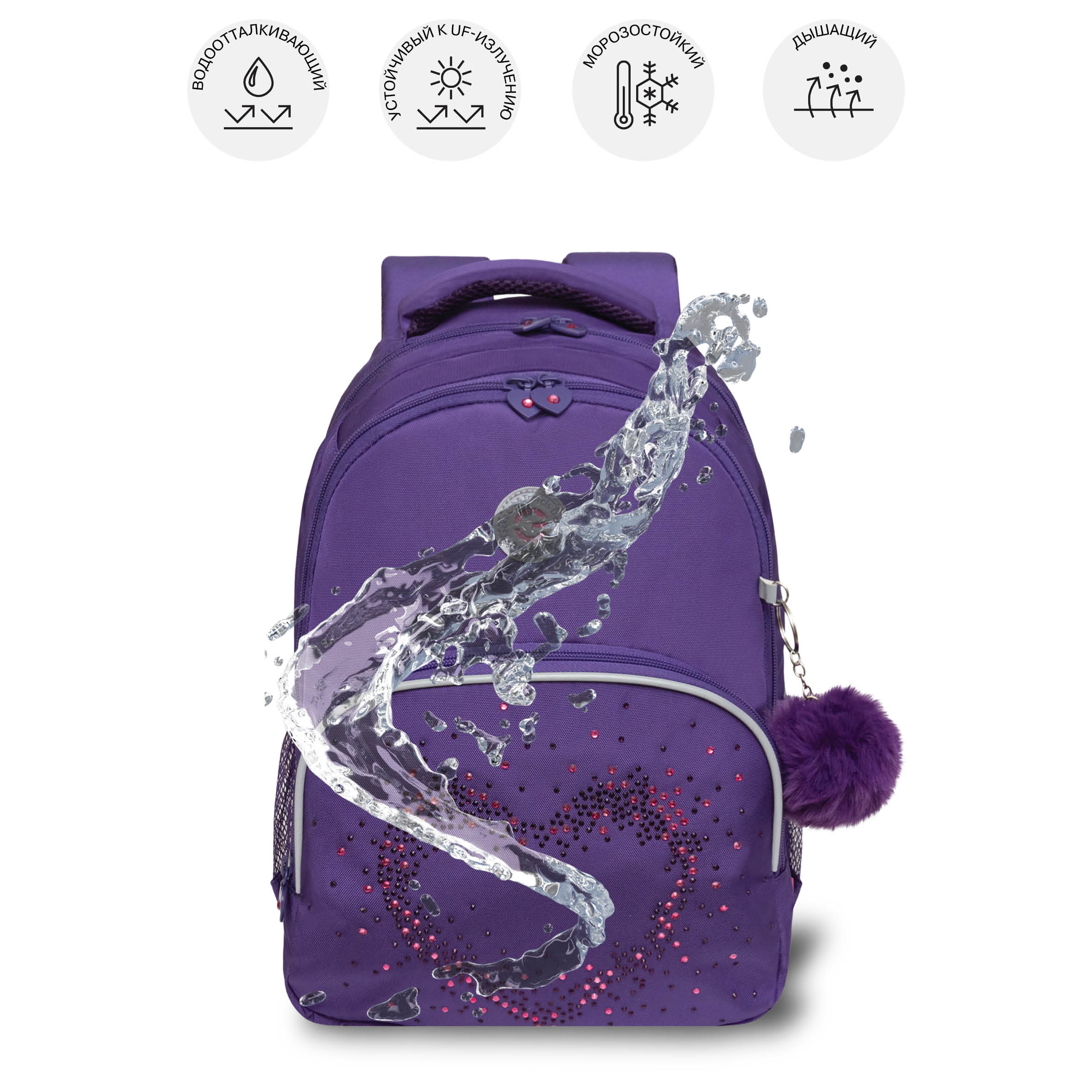 Рюкзак Grizzly для девочки - фото 9