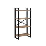 Стеллаж Leset Стилвуд 124 Черный/Дуб крафт золотой