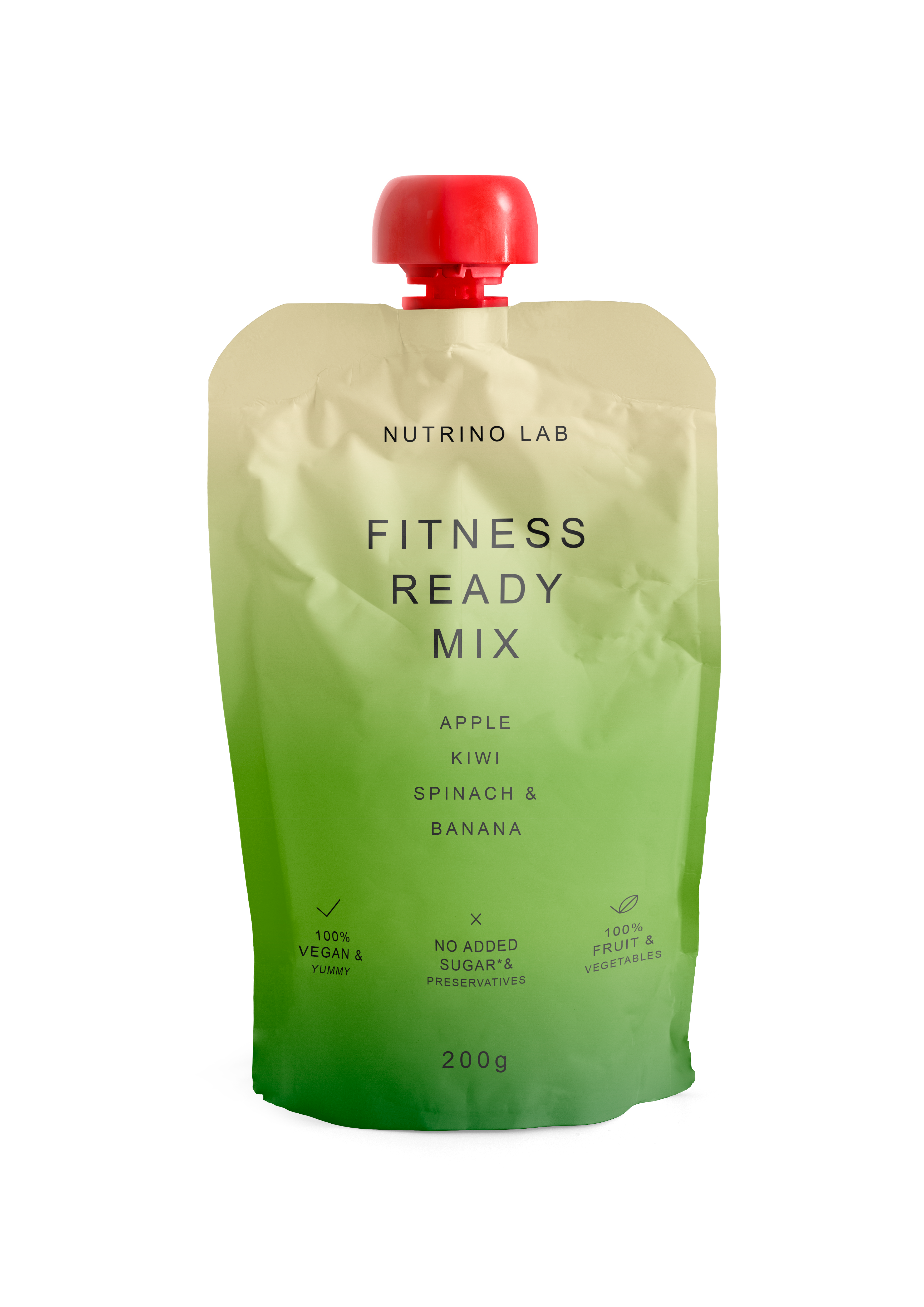 Пюре фруктовое Nutrino Lab Яблоко киви шпинат и банан 200 г - фото 1