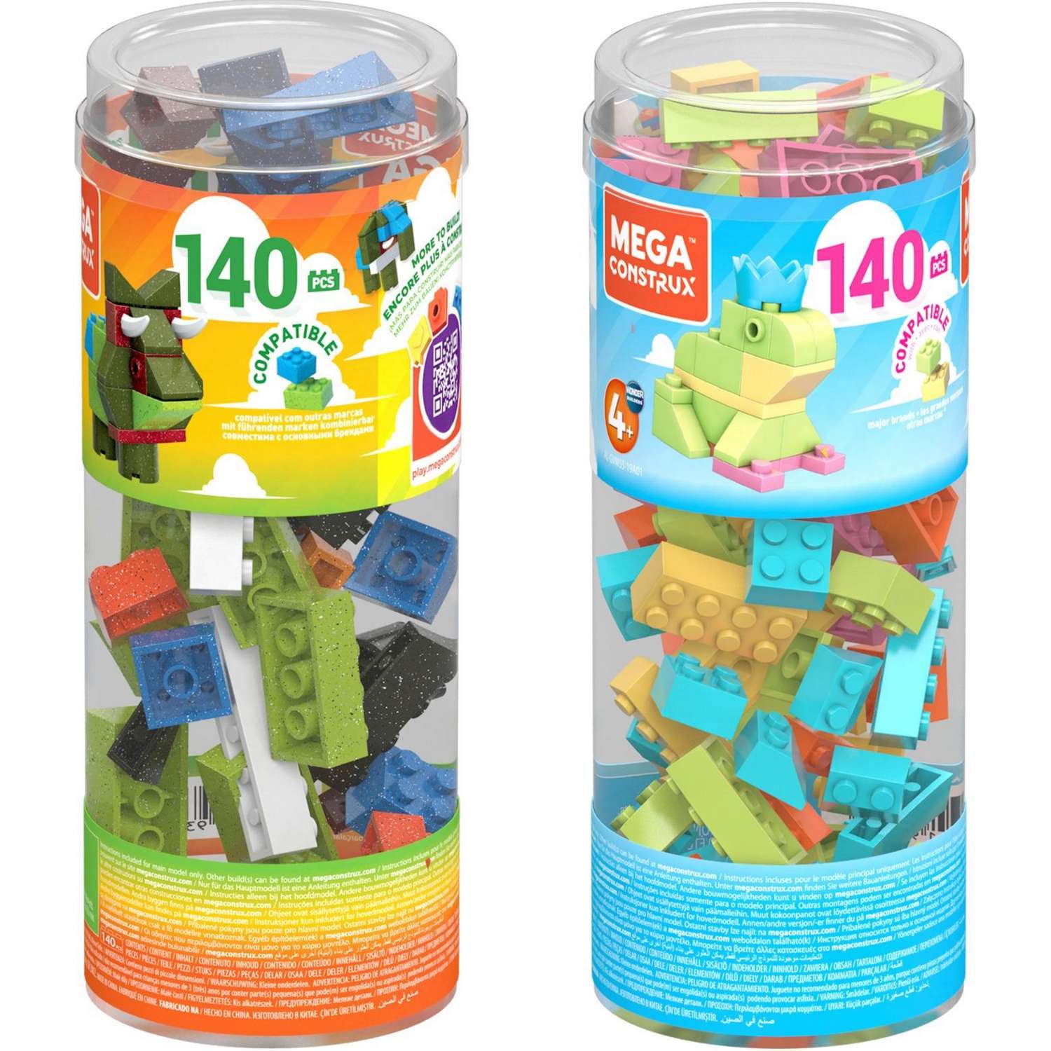 Конструктор Mega Construx Туба 140 дет. в ассортименте - фото 1