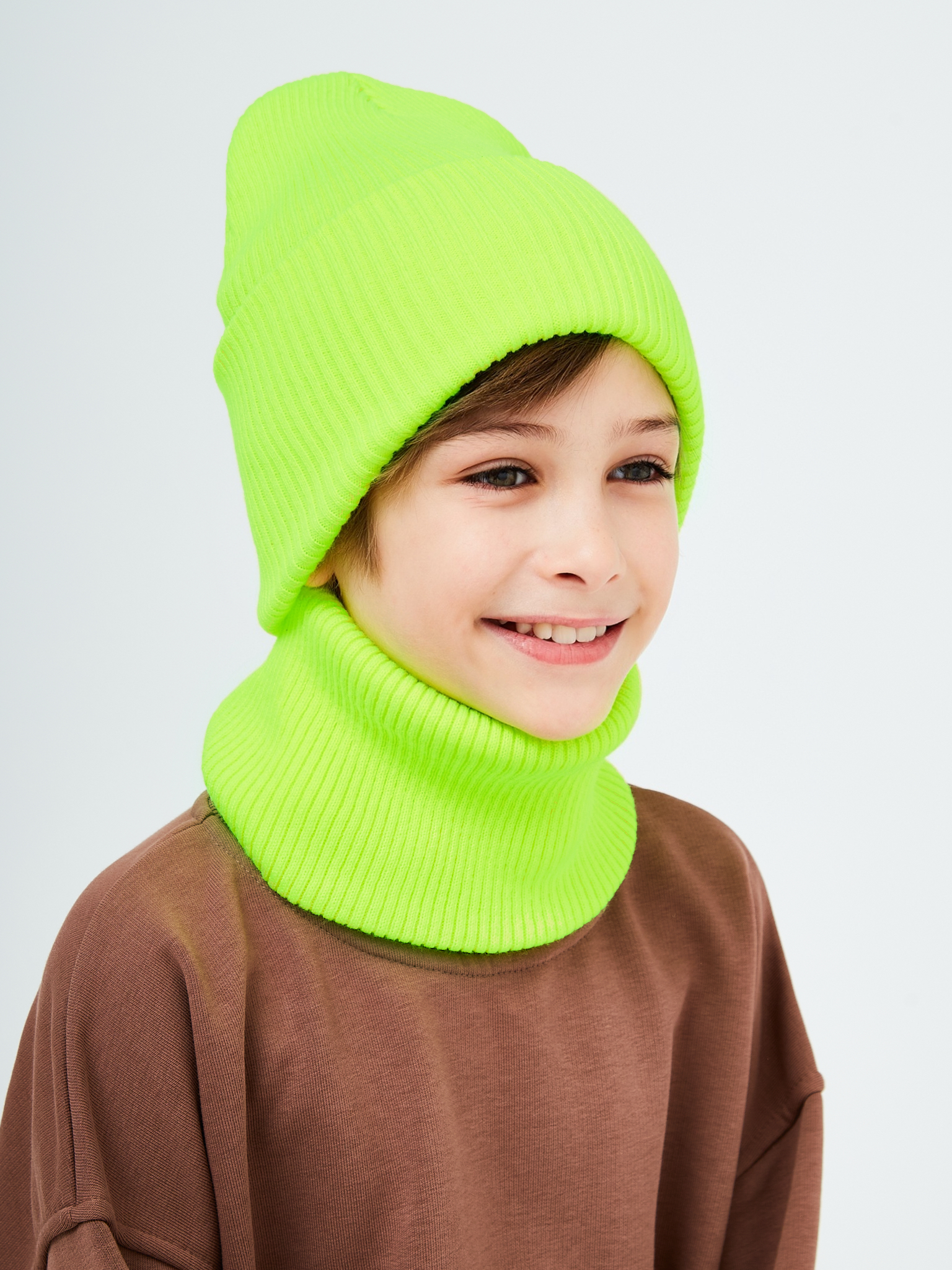 Шапка и снуд KUBRIO KU-H-52-lopata-yellowB - фото 6