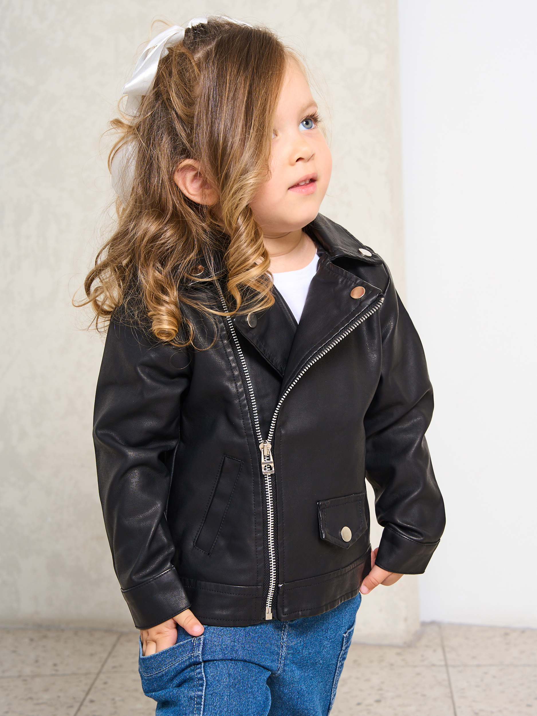 Куртка кожаная Artcher kids Jacket0005blackNEW - фото 11
