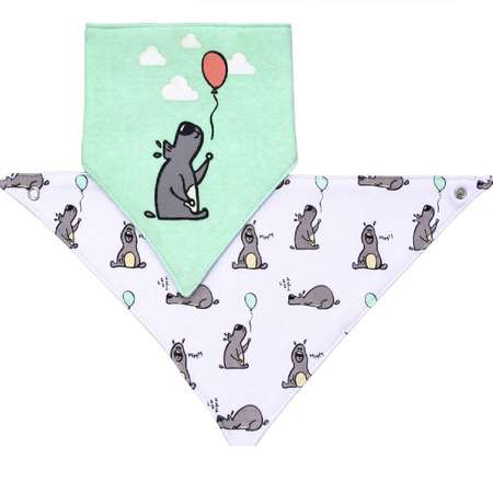 Нагрудник Babyono текстиль 2 шт. в ассортименте