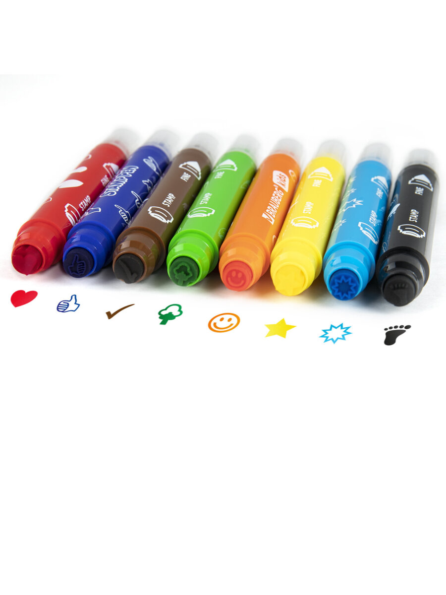 Фломастеры Brauberg двусторонние 8 цв. - фото 10