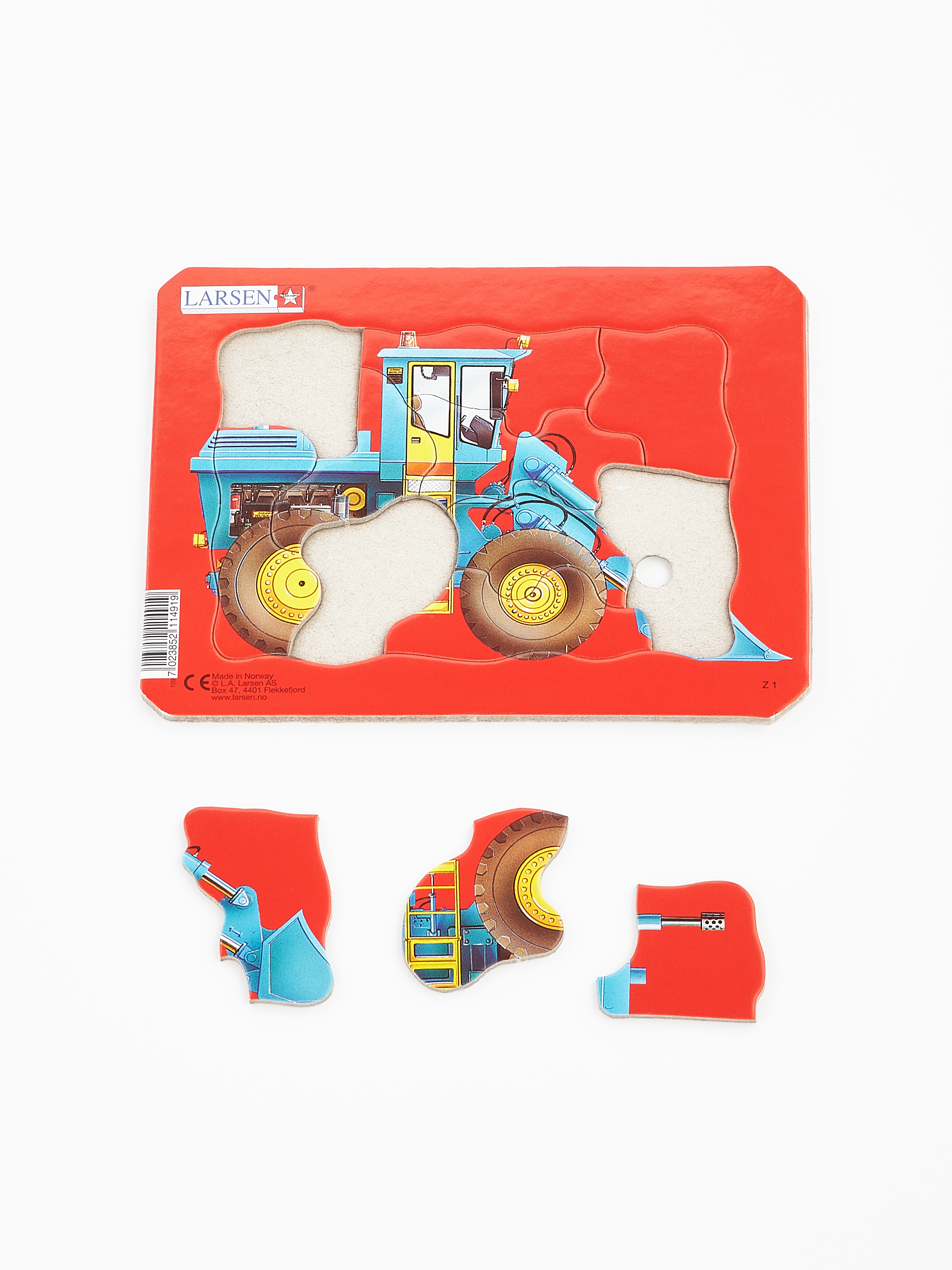 Пазл Larsen Трактор, самосвал 10 элементов классический - фото 2