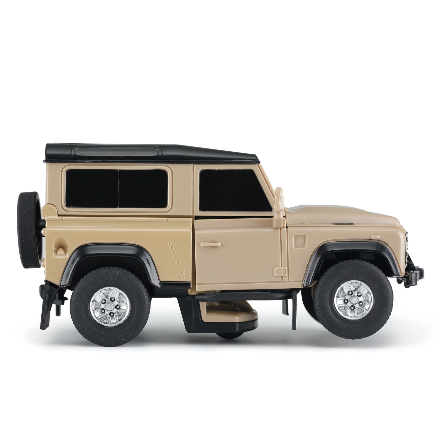 Автомобиль Rastar Land Rover Defender Трансформер 1:32 желтый 62010 - фото 5