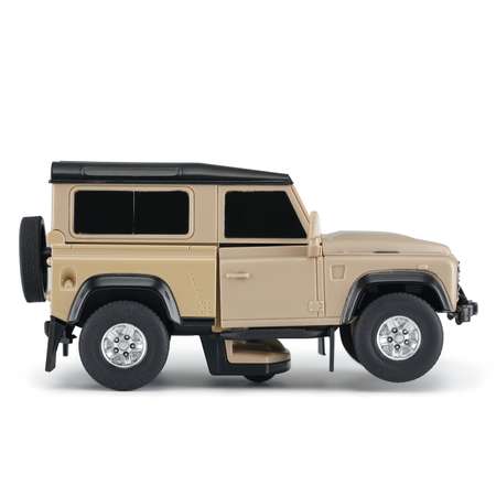 Автомобиль Rastar Land Rover Defender Трансформер 1:32 желтый
